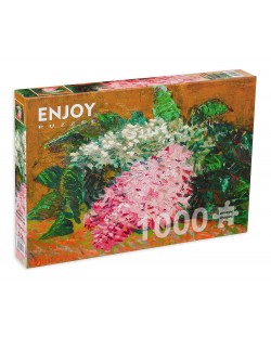 Пъзел Enjoy от 1000 части - Натюрморт с люляци